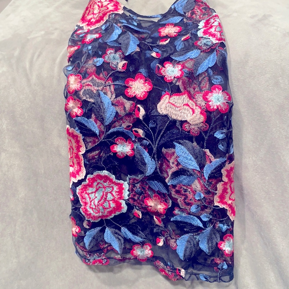 Nice sheer floral blouse